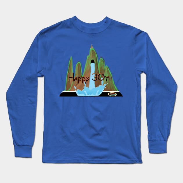 Happy 30th Splash Long Sleeve T-Shirt by The Rogue Attraction